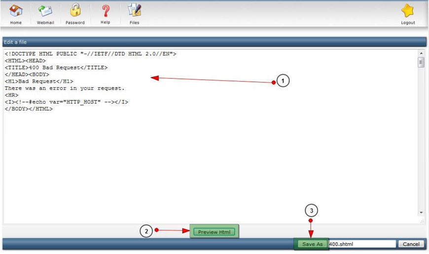 File Manager trong DirectAdmin, Sharecode.vn. File Manager, DirectAdmin