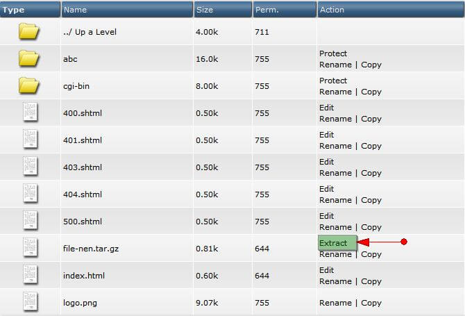 File Manager trong DirectAdmin, Sharecode.vn. File Manager, DirectAdmin