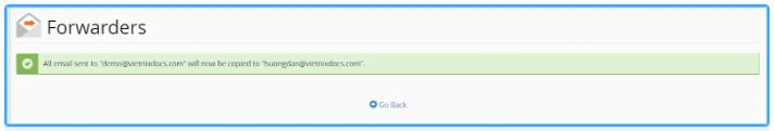 Email Forwarders, cPanel, cấu hình Email Forwarders