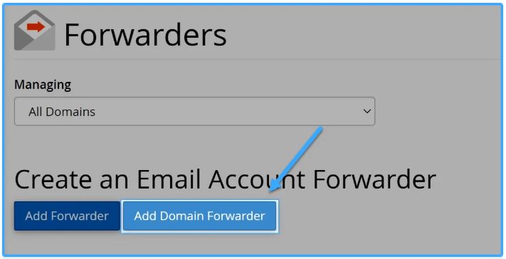 Email Forwarders, cPanel, cấu hình Email Forwarders