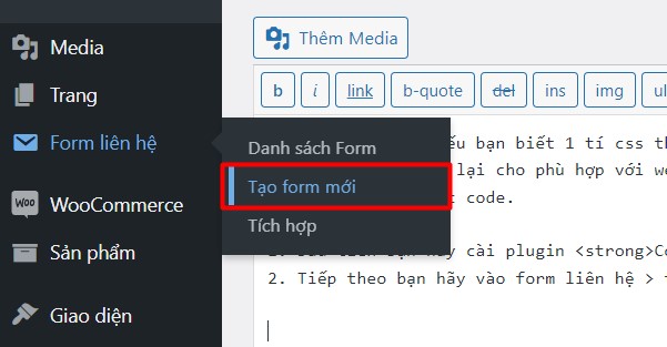 Tạo contact form, Tạo contact form đẹp, web tạo contact form 