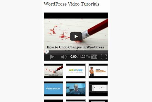 gallery, videos, wordpress, plugins Youtube, video new