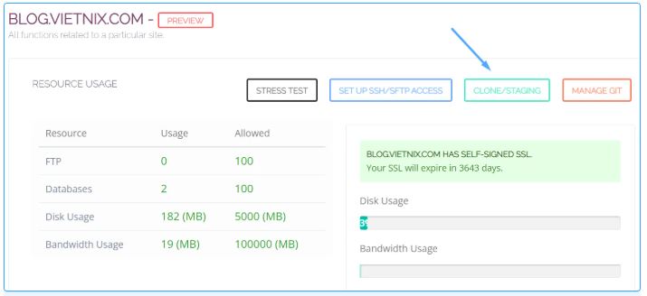 sharecode.vn ,  hướng dẫn 4 bước sử dụng WordPress , 4 bước sử dụng WordPress Staging trên CyberPanel