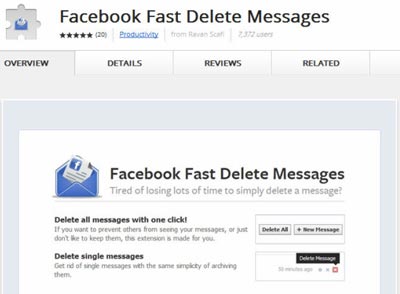 Facebook Fast, Delete Messages, tin nhan facebook ,xoa tin nhan, facebook tips