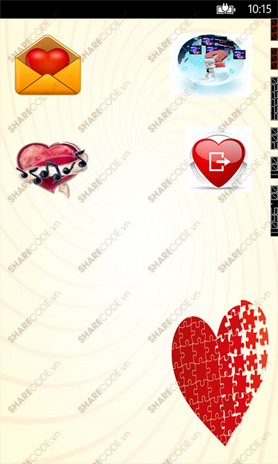 Code ứng dụng nhắn tin, Valentine app windows phone, messages app, nhắn tin valentine, nhắn tin windows phone