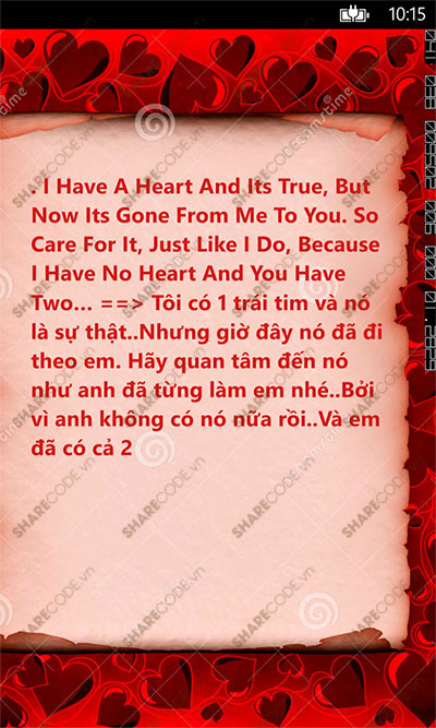 Code ứng dụng nhắn tin, Valentine app windows phone, messages app, nhắn tin valentine, nhắn tin windows phone