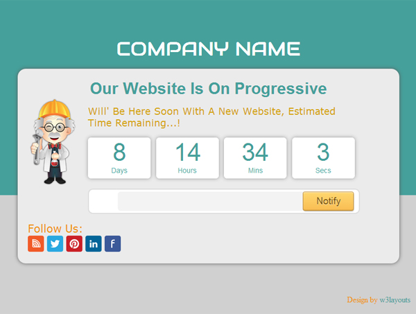 coming soon, free template, WordPress Themes