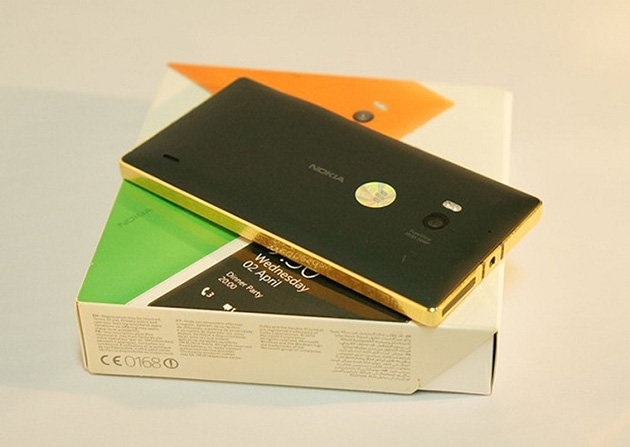 lumia 930, lumia mạ vàng, lumia vàng 24k