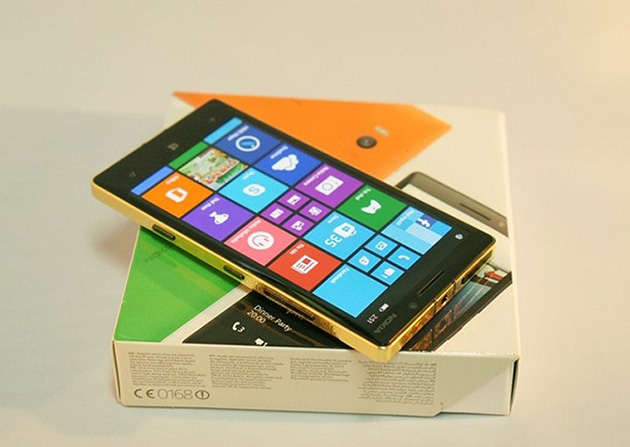 lumia 930, lumia mạ vàng, lumia vàng 24k