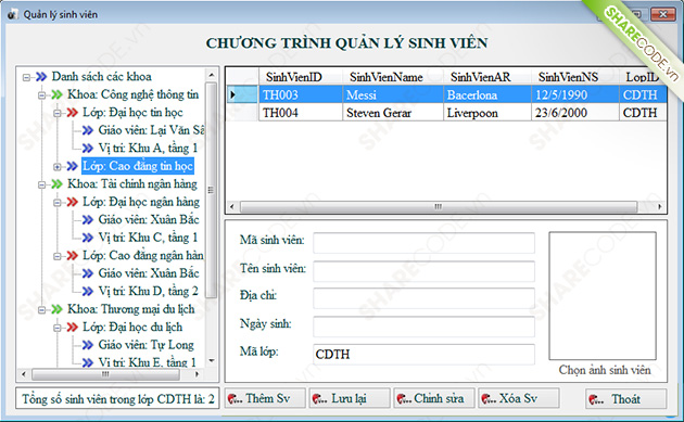 quản lý sinh viên C#,Mã nguồn quản lý học sinh,Source code quản lý sinh viên,code quản lý trường học,code quản lý học sinh sinh viên