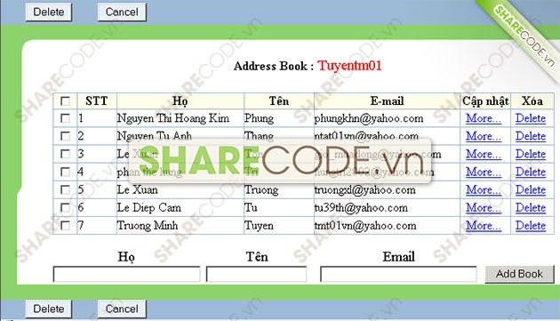 Code thư điện tử Mailling system,thư điện tử Mailling,gửi và nhận thư,gửi email,quản lý thư điện tử Mailling