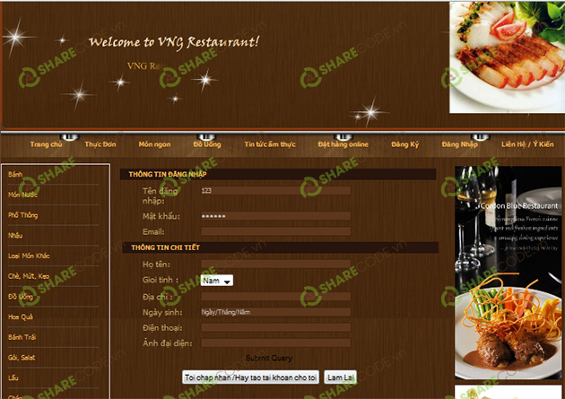 Đồ án web nhà hàng ẩm thực,giới thiệu nhà hàng,Web ẩm thực,Website nhà hàng ẩm thực,website quản lý nhà hàng