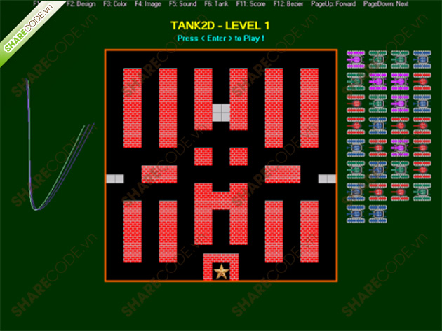 Code game bắn xe tăng Tank2D,Game bắn xe tăng,bắn xe tăng DirectX VC++6.0,code game DirectX VC++6.0,bắn xe tăng VB++6.0,code game tank2D