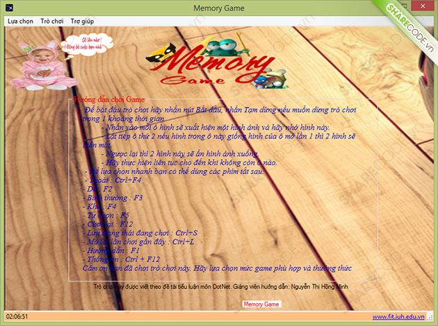game luyện trí nhớ Moving Memory,game luyện trí nhớ C#,code game moving memory,code game lật hình C#,code game moving memory C#