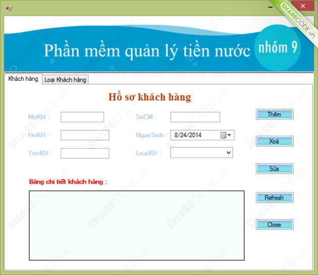 Source code quản lý thu tiền nước,code quản lý điện nước,code quản lý đồng hồ đo nước,quản lý và thu tiền nước C#,code quản lý tiền điện nước