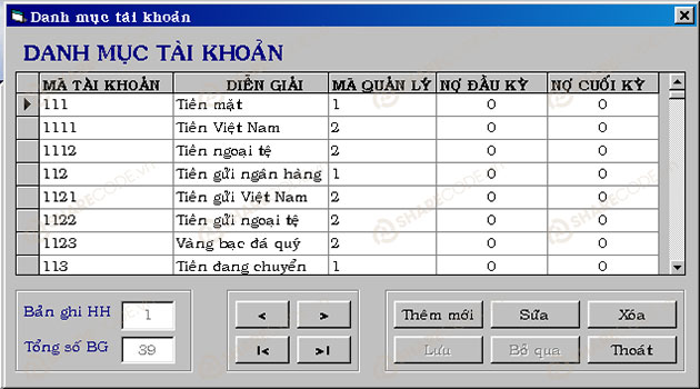 do an quan ly ke toan doanh nghiep, code quản lý kế toán doanh nghiệp, mã nguồn quản lý kế toán, phần mềm kế toàn VB6, code chương trình kế toán doanh nghiệp