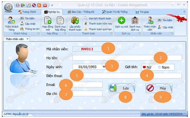 Source code quản lý tổ chức sự kiện, đồ án phần mềm quản lý tổ chức sự kiện, code quản lý event, code quản lý tổ chức sự kiện C#, chương trình tổ chức quản lý sự kiện