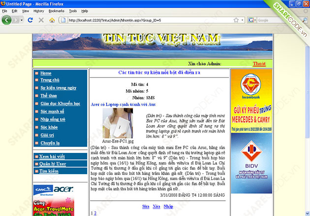 source code website tin tức,web giới thiệu tin tức,website cập nhật tin tức hàng ngày,code web tin tức asp.net,source code web tin tức,web tin tức giải trí