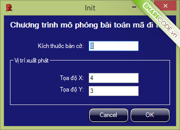 thuật toán mã đi tuần,xử lý thuật toán mã đi tuần,code thuật toán mã đi tuần,Source code mã đi tuần C#,bàn cờ mã đi tuần,Code mã đi tuần