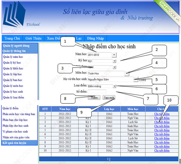 quản lý sổ liên lạc điện tử,code quản lý sổ liên lạc điện tử,code quản lý học sinh,code quản lỷ sổ liên lạc học sinh,web quản lý sổ liên lạc điện tử