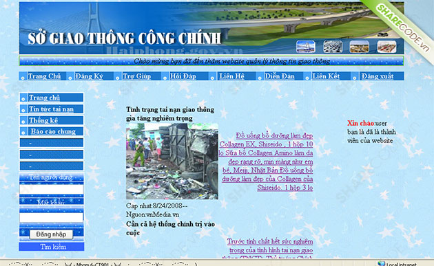 quản lý tai nạn giao thông,code asp quản lý tình hình giao thông,web tai nạn giao thông thành phố,quản lý tình hình tai nạn lao động,quản lý tai nạn giao thông thành phố