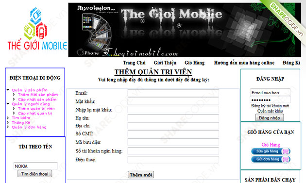 web giới thiệu và bán điện thoại di động,web bán điện thoại di động asp.net,code web quản lý cửa hàng điện thoại,code quản lý bán điện thoại asp.net,web bán hàng và quản lý cửa hàng