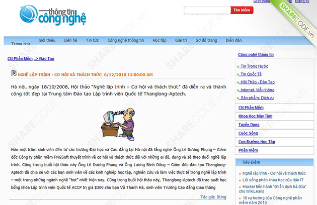Code website tin tức, web cập nhật tin tức, code web tin tức Asp.net, code website tin tức công nghệ, web asp.net cập nhật tin tức